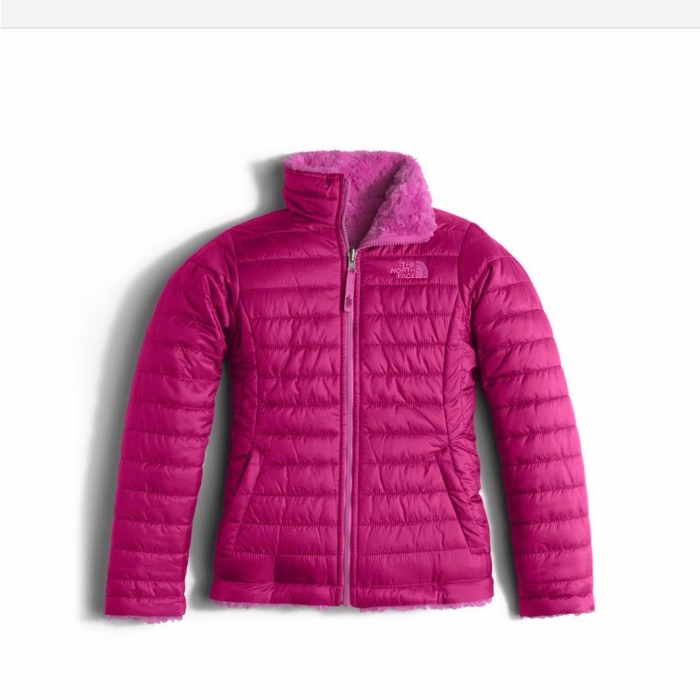 The North Face Pink Quilted Jacket - Girls XXS